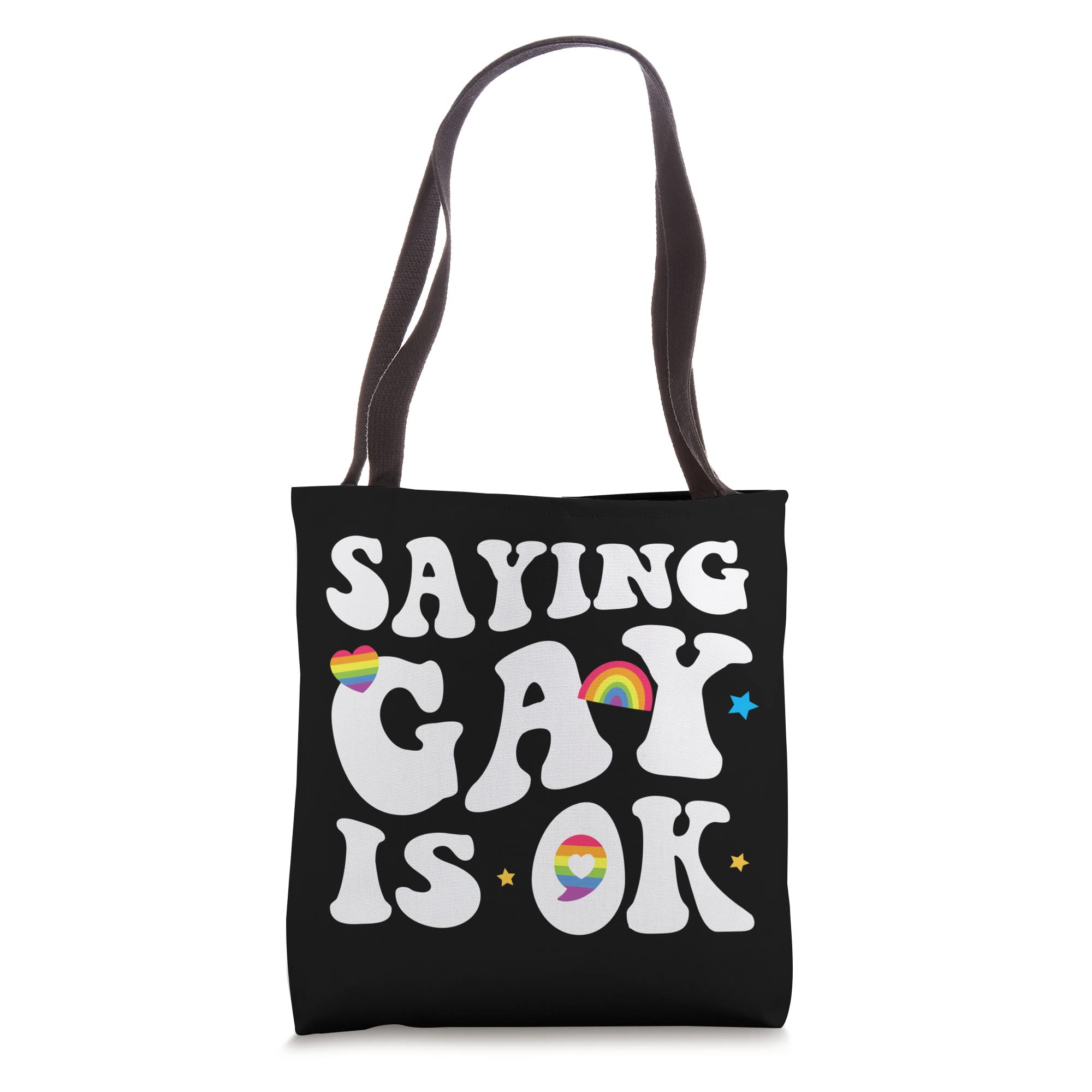 Say Gay is OK - LGBTQ+ Pride Tote Bag for Everyday Use, Grocery Shopping & Beach Outings