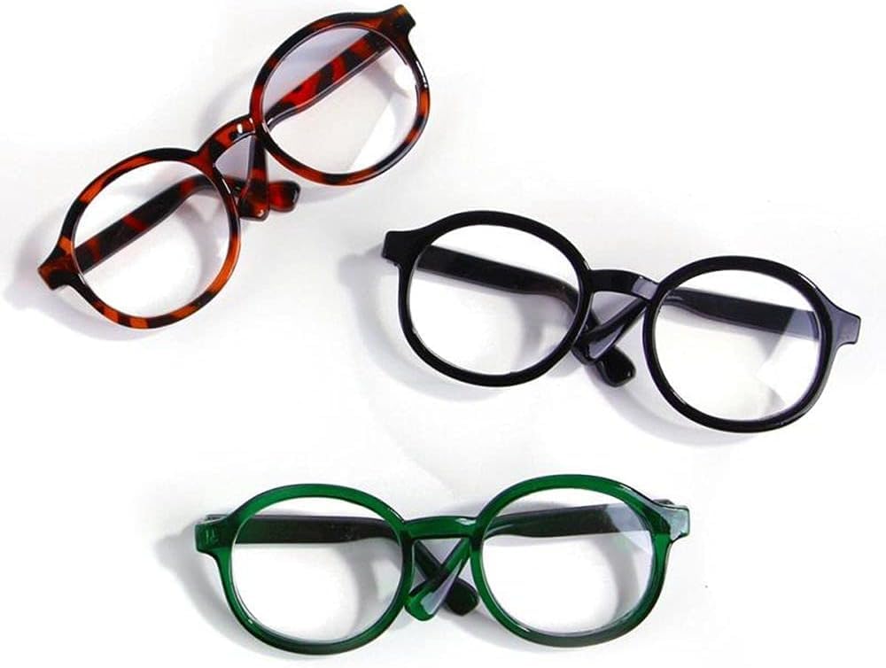 Cute Pet Sunglasses for Dogs & Cats - Clear Lens Retro Style for Cosplay & Photos