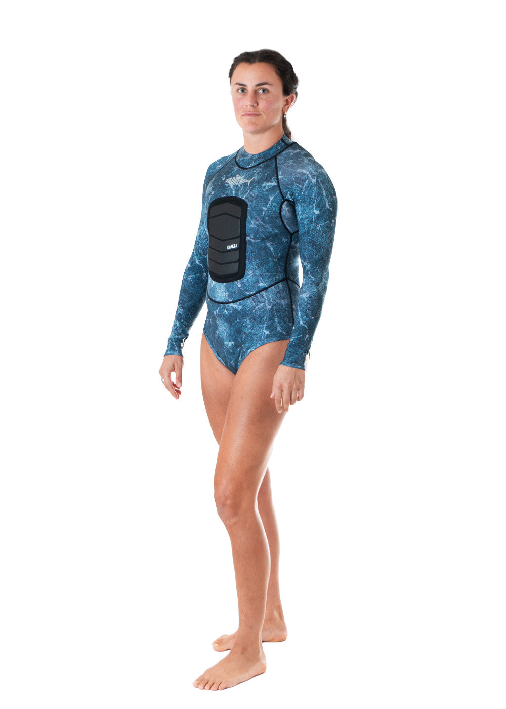 Adreno Kwakea Women's 1.5mm Hybrid Lycra Spring Wetsuit Long Sleeve - Perfect for Surfing, Diving & Water Sports