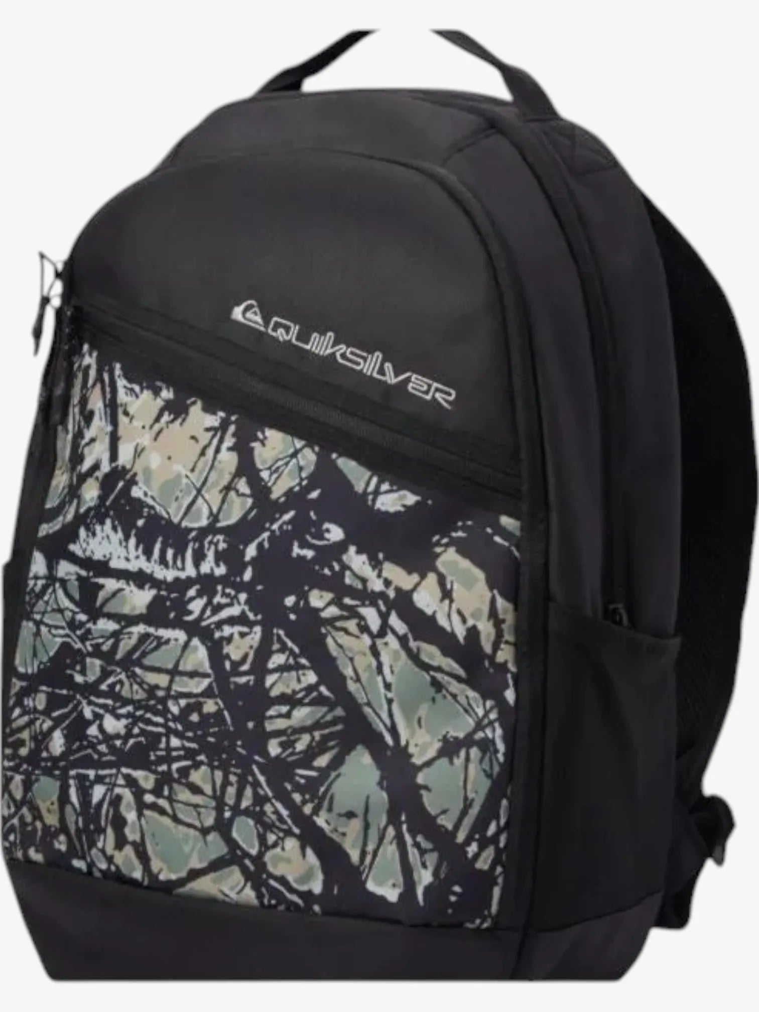 Quiksilver Schoolie 2.0 Backpack - Black Printed Durable Laptop Bag for School, Travel & Work | Water-Resistant & Spacious Design