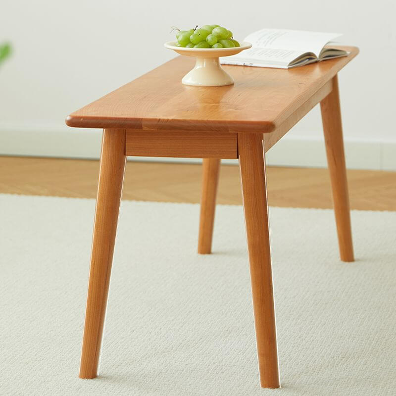 Modern Solid Color Unfinished Wood Dining Bench - Simple & Stylish for Kitchen, Dining Room, or Breakfast Nook