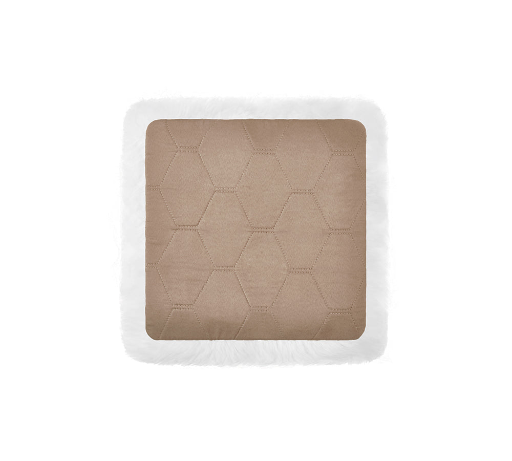 TARRAMARRA® Square Wool Seat Cushion 45cm X 45cm - Soft & Supportive Home Office Chair Pad for Desk, Sofa, or Floor Sitting - Perfect for Work, Meditation, and Relaxation