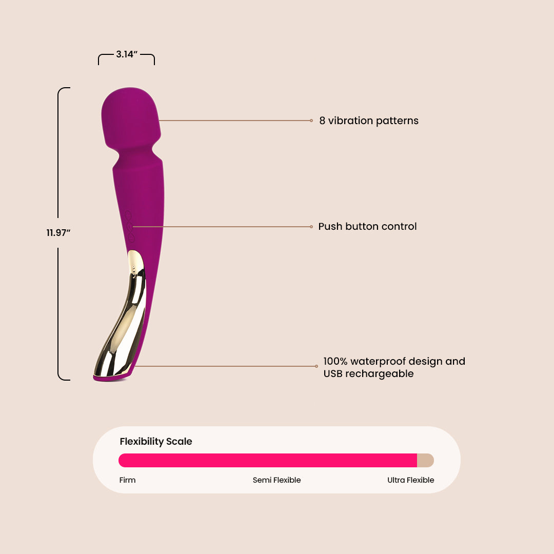 LELO Smart Wand™ 2 Large - Rechargeable Body Massager for Relaxation & Intimate Pleasure | Perfect for Home Spa, Couples & Self-Care Moments