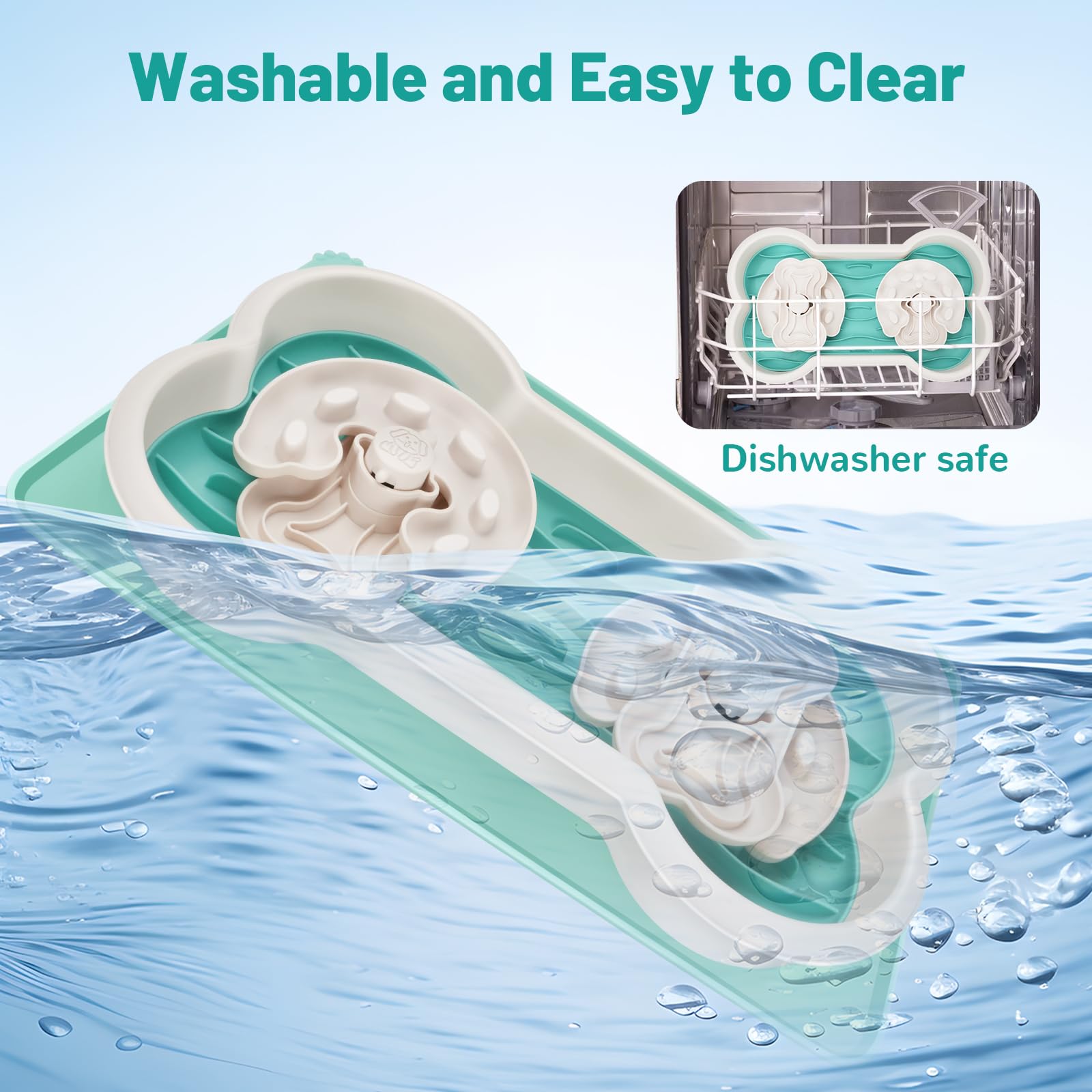 **Slow Feeder Dog Bowls for Large Breeds – Anti-Choking Interactive Pet Bowl for Dry, Wet & Raw Food – Bloat Stop Design with Non-Slip Silicone Mat – Perfect for Fast Eaters & Mealtime Enrichment**    *(Ideal for Large Dogs, Puppies & Pets Prone to Bloat – Great for Portion Control & Mental Stimulation During Feeding)*