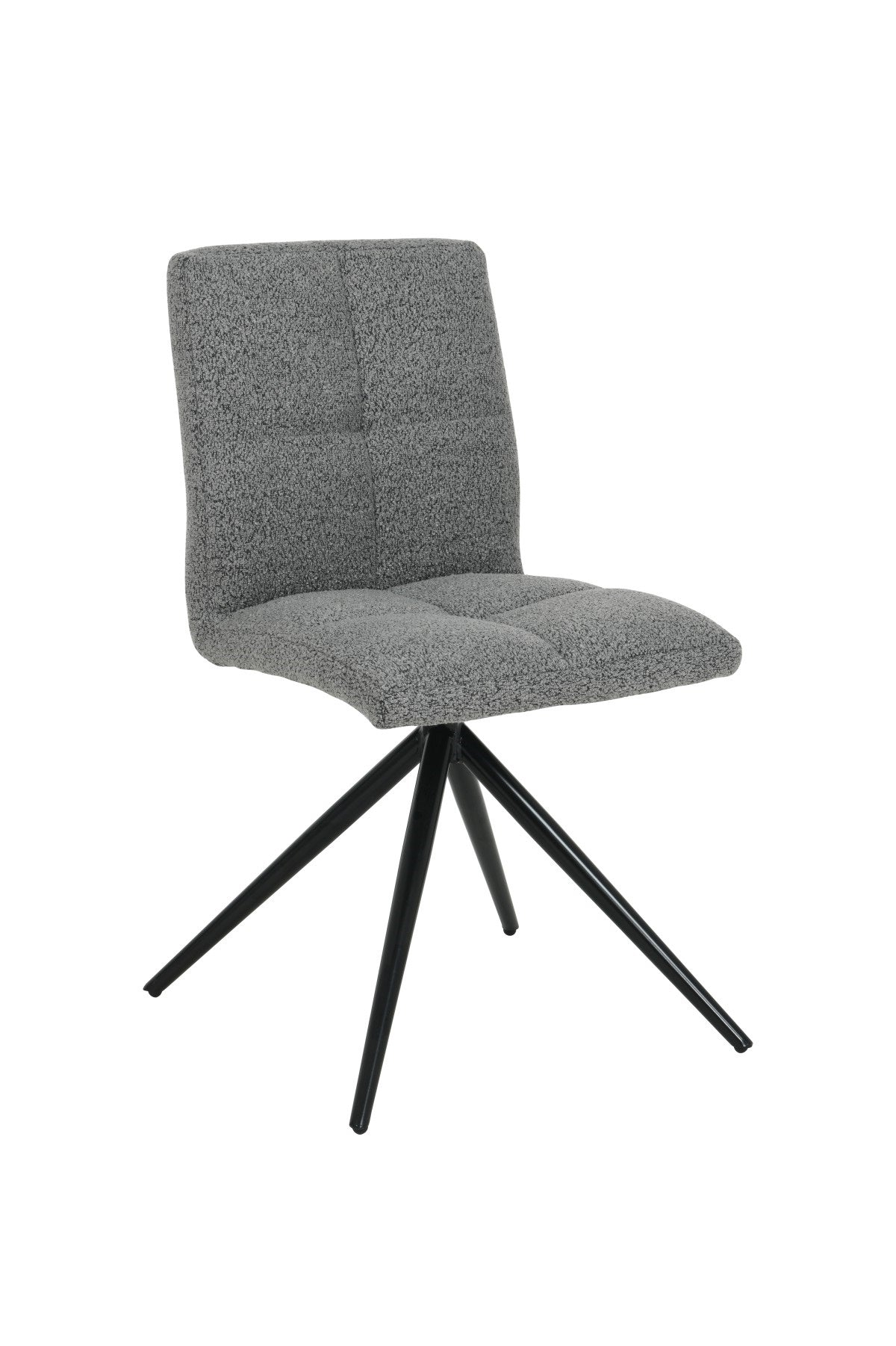 Modern Dark Grey Dining Chairs Set of 2 - Sturdy Comfortable Kitchen Chairs for Home & Restaurant Use - Perfect for Dining Room, Kitchen, Breakfast Nook & Cafe Settings