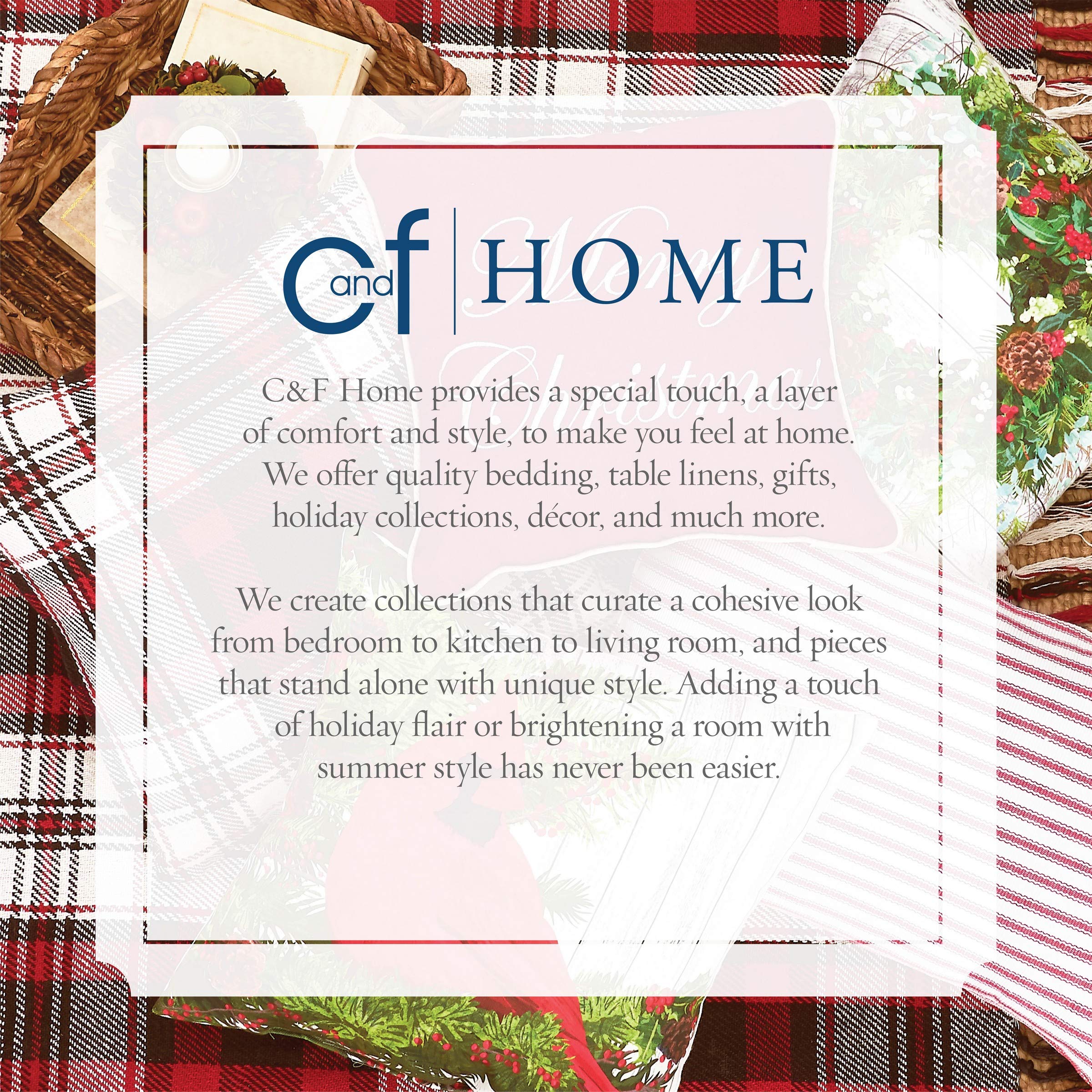 C&F Home Cheers Bitches Cotton Christmas Embroidered Waffle Weave Kitchen Towel - Festive Holiday Decor for Kitchen & Dining