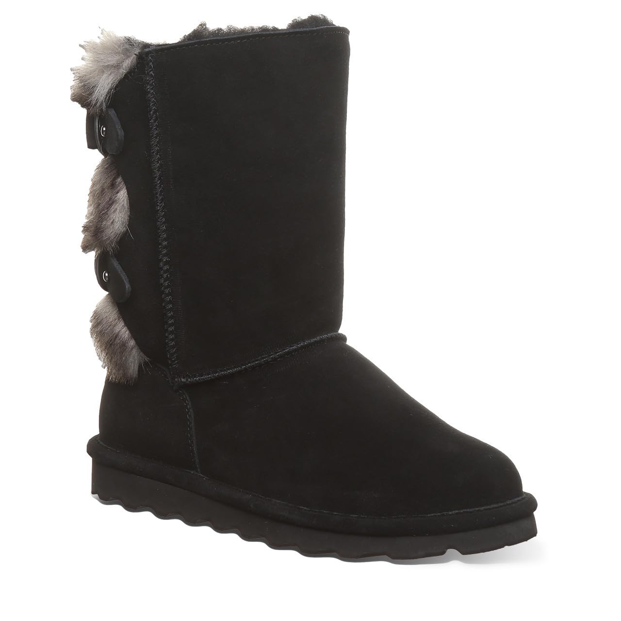 BEARPAW Women's Eloise Suede Slip-On Winter Boots - Comfortable, Warm & Stylish in Multiple Colors | Perfect for Casual Outings, Snow Days & Cozy Indoor Wear