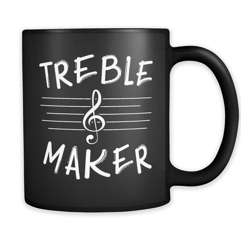 Treble Maker Music Note Coffee Mug - Funny Musician Gift for Band Members, School Marching Band, Choir & Orchestra - Perfect for Rehearsals, Gigs & Music Lovers