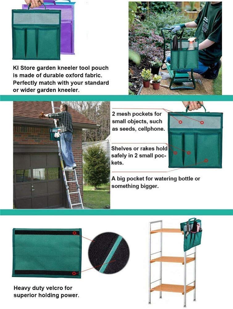 Garden Kneeler Seat with Storage Bag - Heavy Duty Oxford Cloth Kneeling Stool with Handle - Perfect for Gardening, Weeding, Planting & Outdoor Yard Work