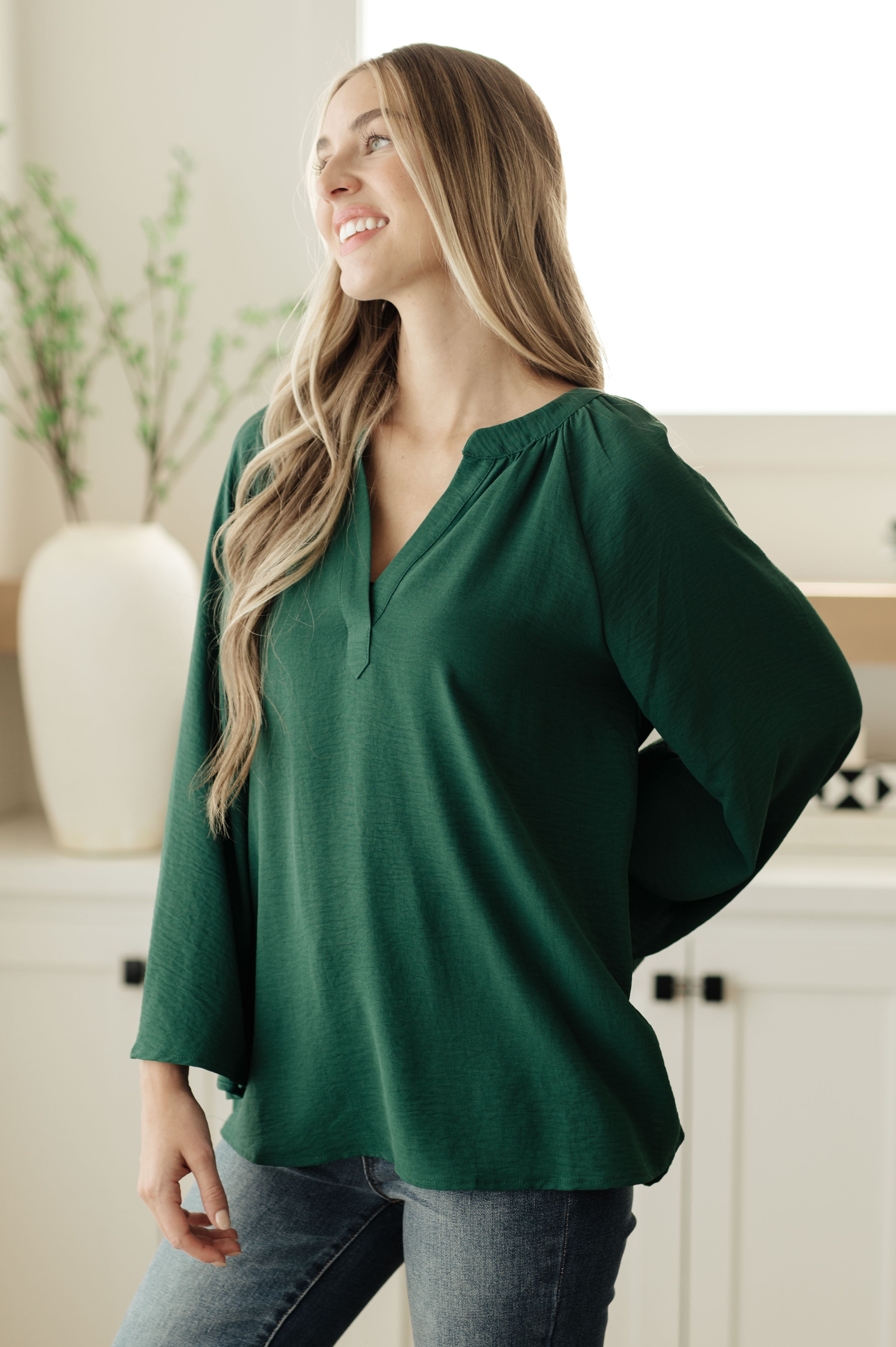 Climb On V Neck Blouse for Women - Stylish Casual Tops for Work & Everyday Wear | Comfortable & Trendy Office Blouse for Professional Outfits