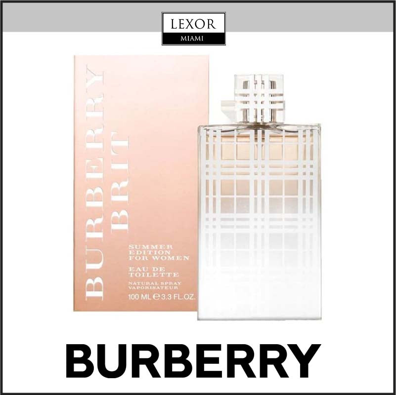 Burberry Brit Summer Eau de Toilette for Women - 3.3 oz Floral Fruity Perfume | Fresh & Light Fragrance for Daytime Wear, Office & Summer Occasions