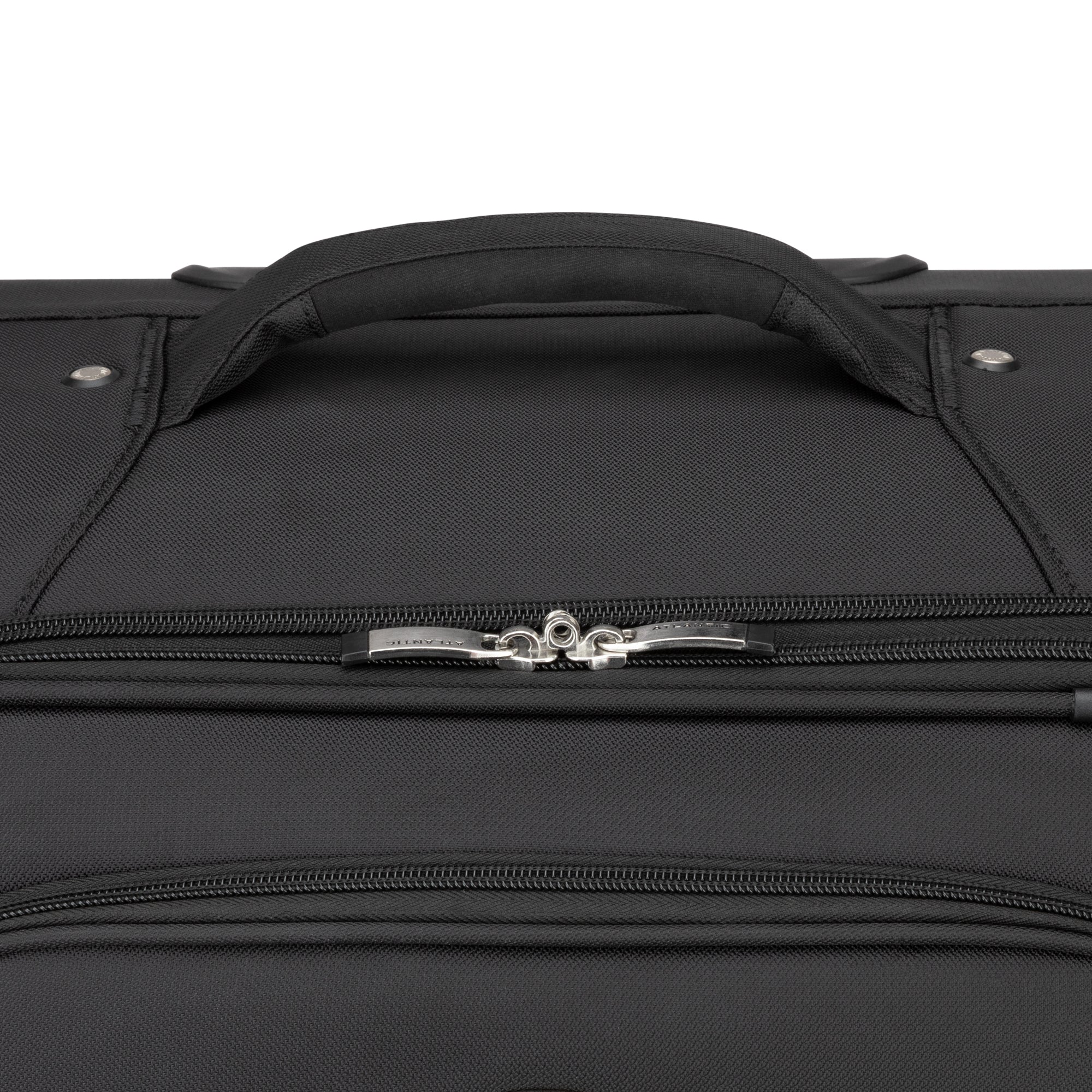 Atlantic Artisan III Spinner 3-Piece Luggage Set - Lightweight Expandable Suitcase with 360° Wheels for Travel, Business & Vacation (Black) - Perfect for Airplane Carry-On & Checked Bags