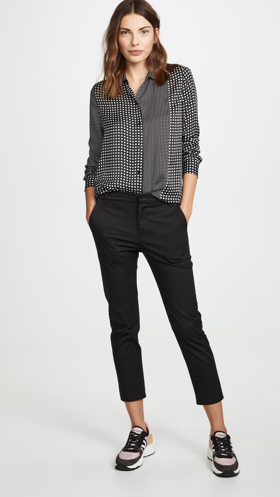 Vince Women's Coin Pocket Chino Pants - Stylish & Comfortable Casual Trousers for Work, Travel & Everyday Wear