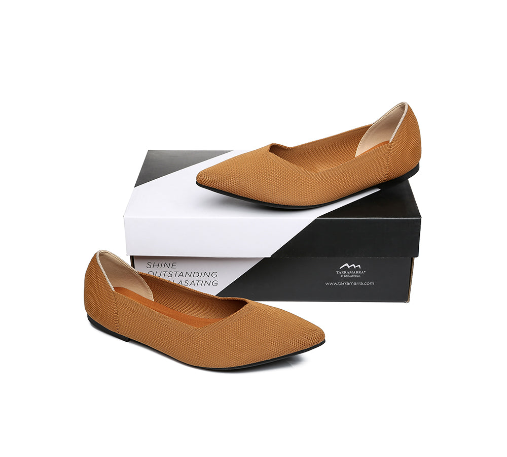 TARRAMARRA® Women's Foldable Pointed Toe Ballet Flats - Comfortable Slip-On Shoes for Work, Travel & Casual Wear | Tania Collection