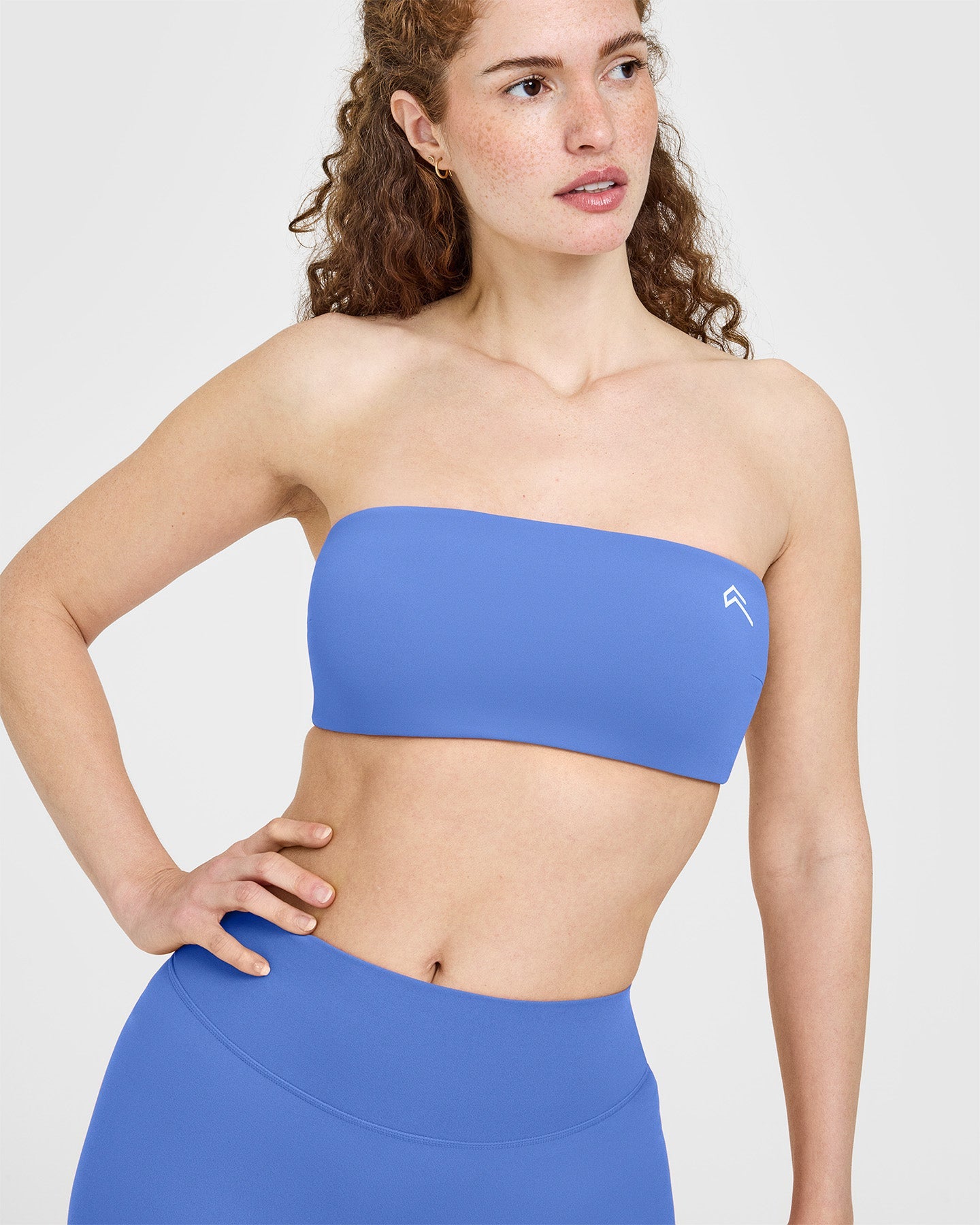 Unified Micro Bandeau Bralette in Glaucous Blue | Seamless Comfort Bra for Yoga, Lounge & Everyday Wear