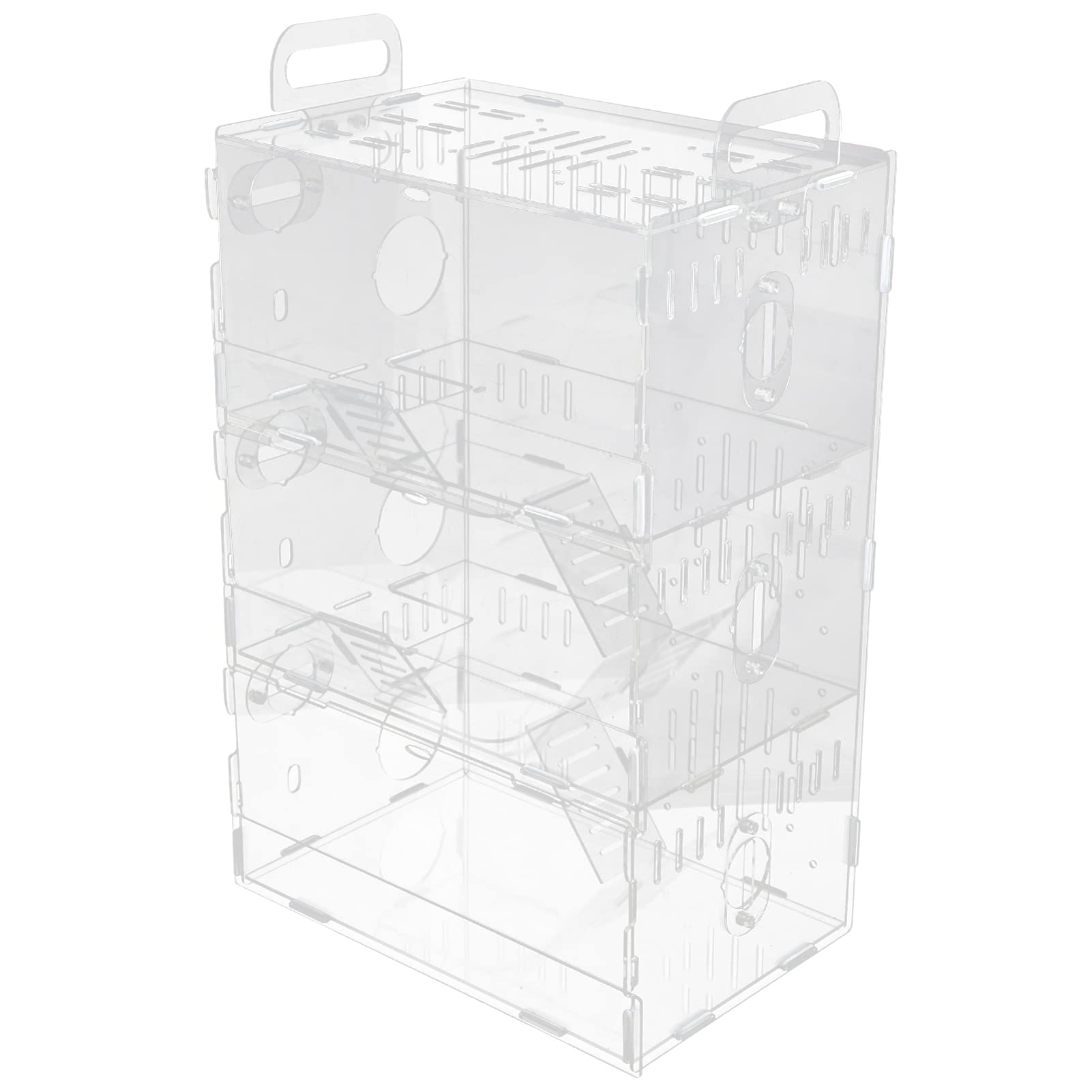 1pc Small Pet Cage for Hamsters, Chinchillas & Small Animals - Portable Hamster House, Nest & Villa Cage with Ventilation - Perfect for Home, Office, or Travel Use