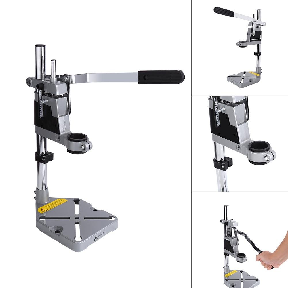 Drill Press Stand for Hand Drill - Rotary Tool Holder & Arbor Press Adapter | Heavy Duty Bench Clamp Workbench Repair Tool | Perfect for DIY Projects, Woodworking, Metal Drilling & Jewelry Making