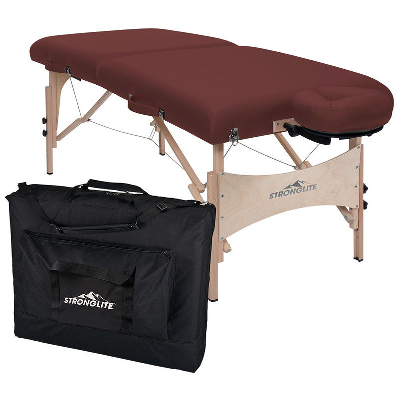 Earthlite Classic Deluxe Portable Massage Table with Carrying Case - Professional Foldable Massage Bed for Home, Spa & Therapy Sessions