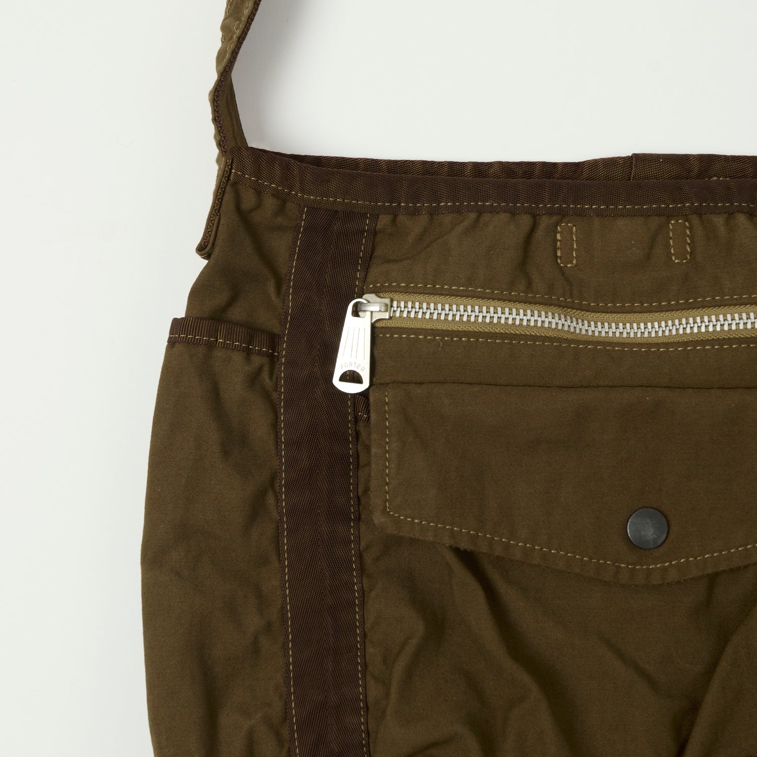 Porter Yoshida & Co. Small Crag Shoulder Bag in Coyote - Durable & Stylish Crossbody Bag for Travel, Work & Everyday Use