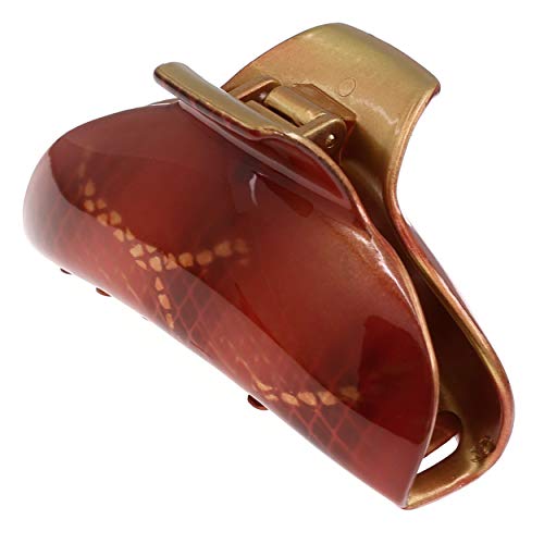 Camila Paris CP2526 French Hair Clip for Women - Gold Hair Claw Clip for Thick Hair | Strong Hold No Slip Grip | Durable Styling Hair Accessories | Made in France | Perfect for Updos, Ponytails & Everyday Hairstyles