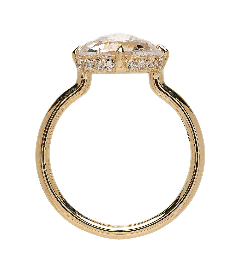 Lab Grown Diamond Engagement Ring for Women - 2 Carat Rose Cut 90-Piece Set | Perfect for Proposals, Anniversaries & Special Occasions
