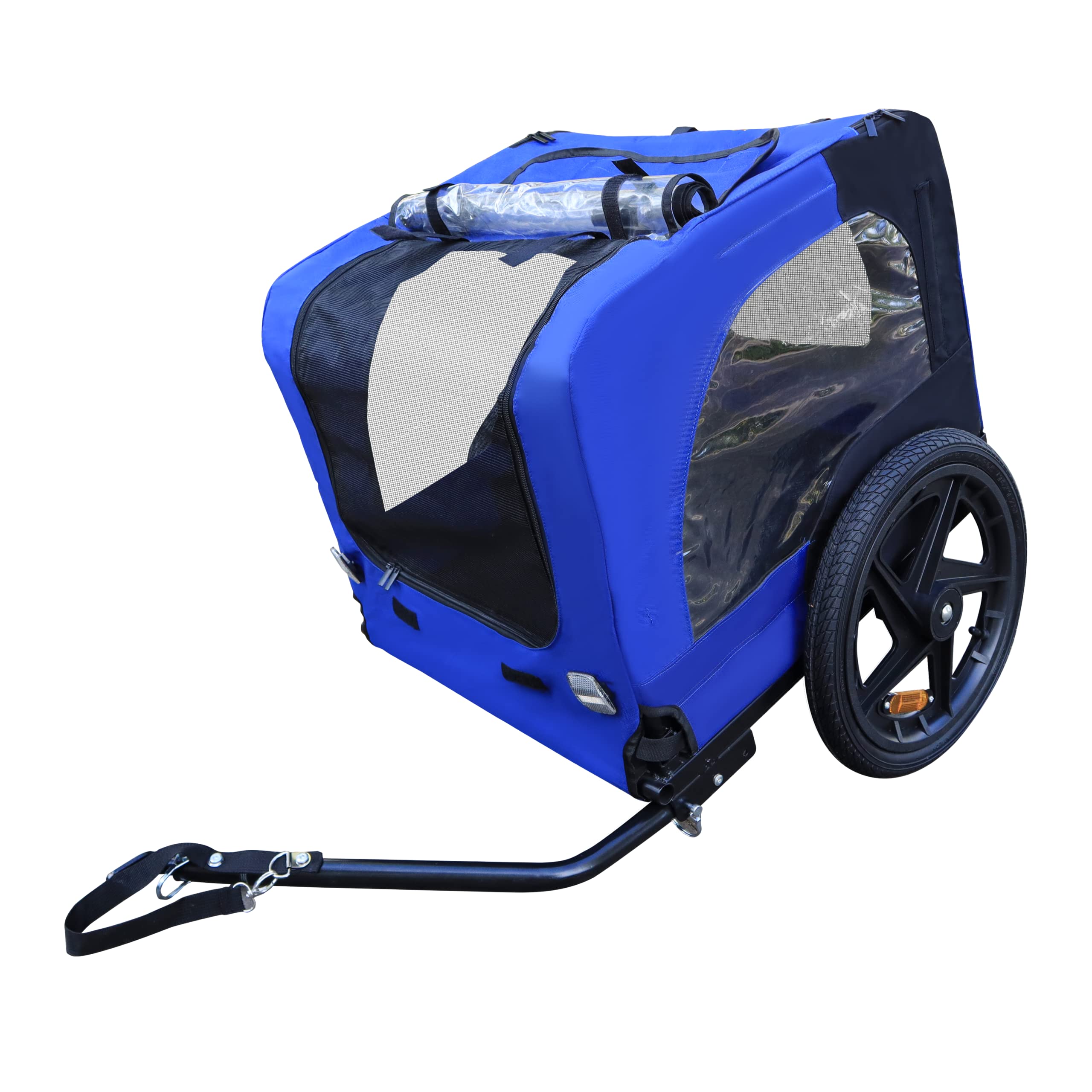 HomVent Dog Bike Trailer - Foldable Pet Carrier Wagon with 16 Inch Wheels for Small & Large Dogs | Safe Cycling & Outdoor Adventures for Your Pet