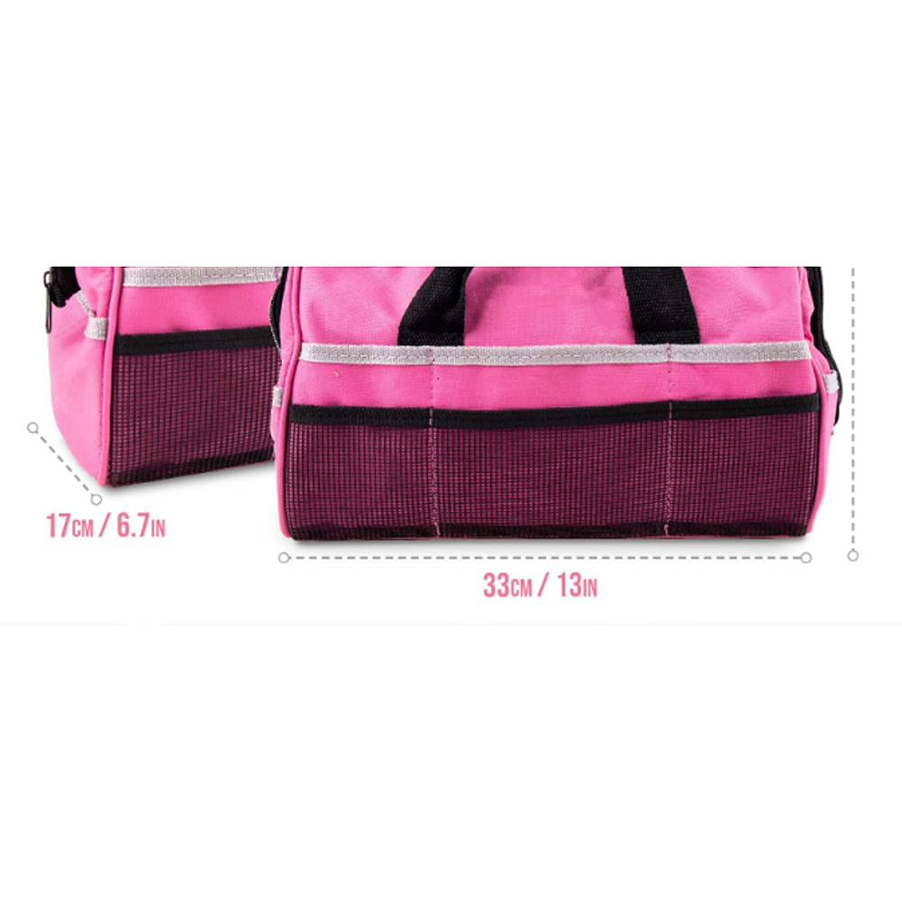 23-Piece Pink Lady Home Repair Tool Kit - Hammer, Wrench Set with Carry Bag for DIY Maintenance - Perfect for Home Improvement, Furniture Assembly & Quick Fixes
