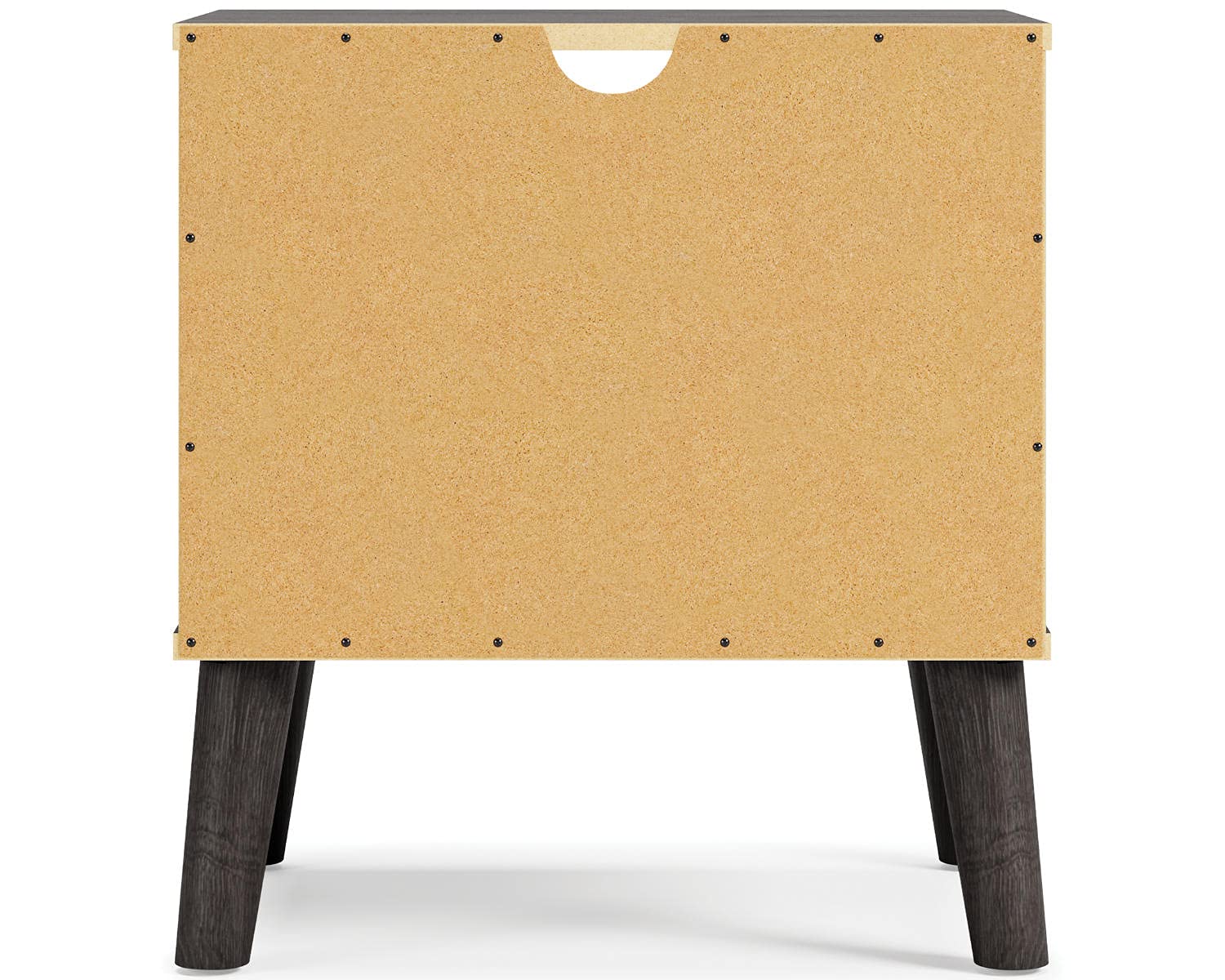 Signature Design by Ashley Piperton Modern Replicated Sugarberry 1-Drawer Nightstand in Black - Stylish Bedside Table for Bedroom Decor & Storage