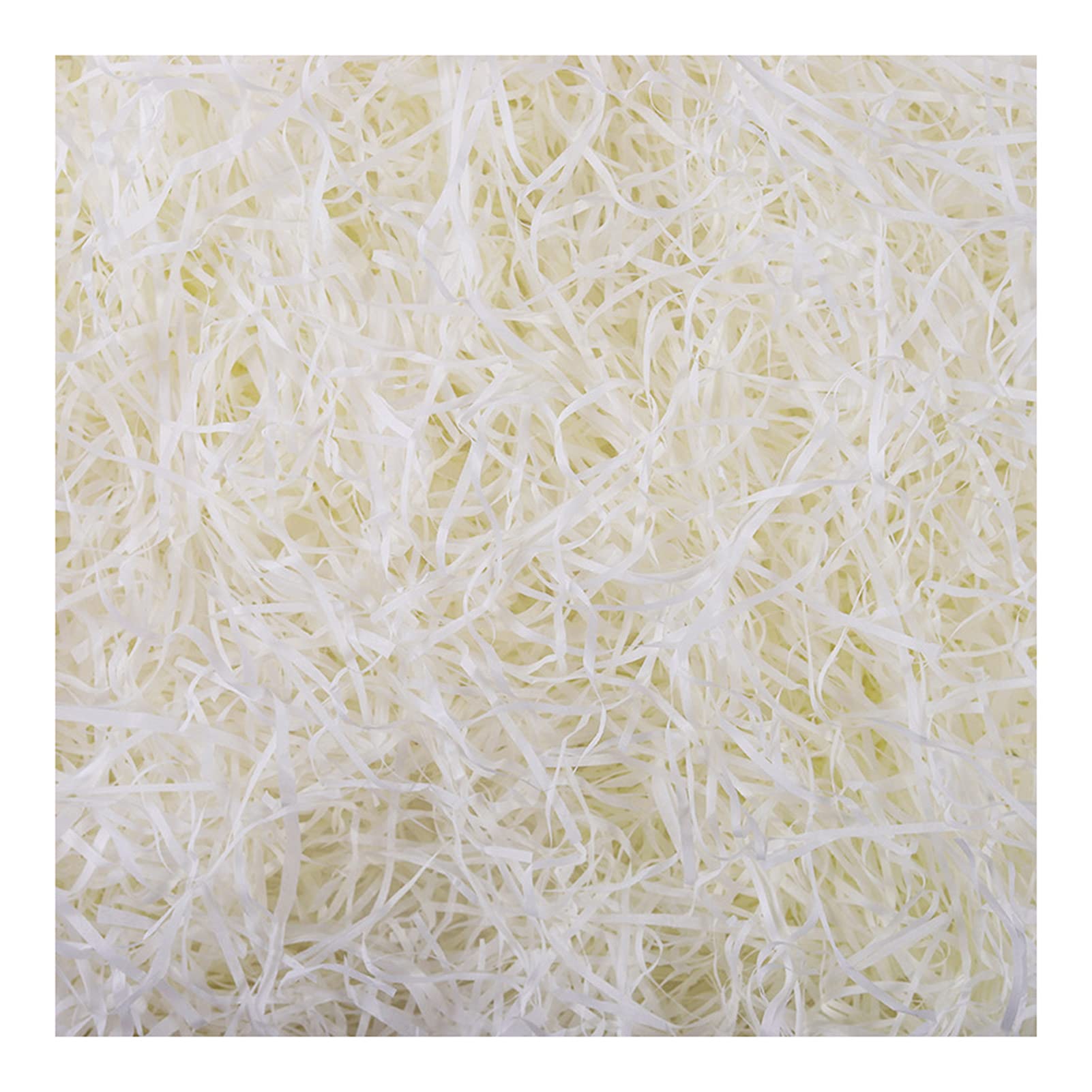 HEART SPEAKER 100g Crinkle Paper Shreds - Fadeless Decorative Filler for Christmas Party Decorations, Gift Wrapping & Crafting (White)