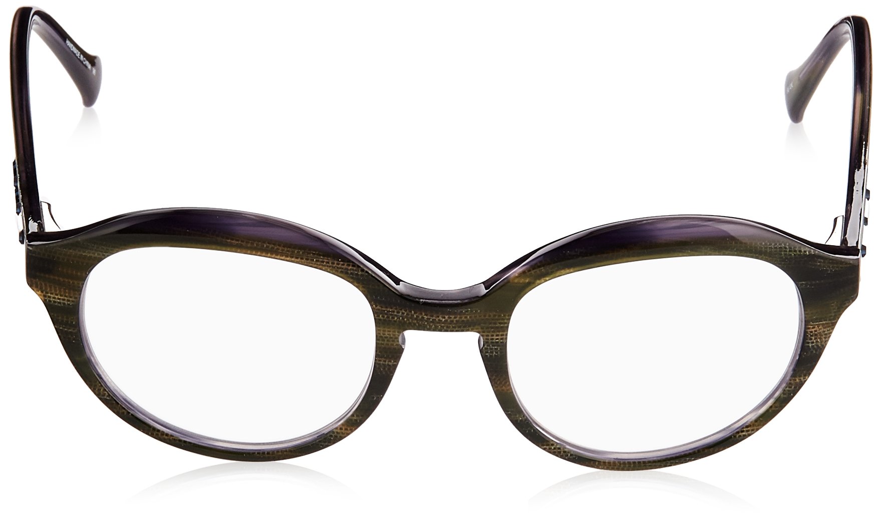 Vera Wang Women's Flint Square Reading Glasses - Stylish & Lightweight for Work, Reading & Computer Use