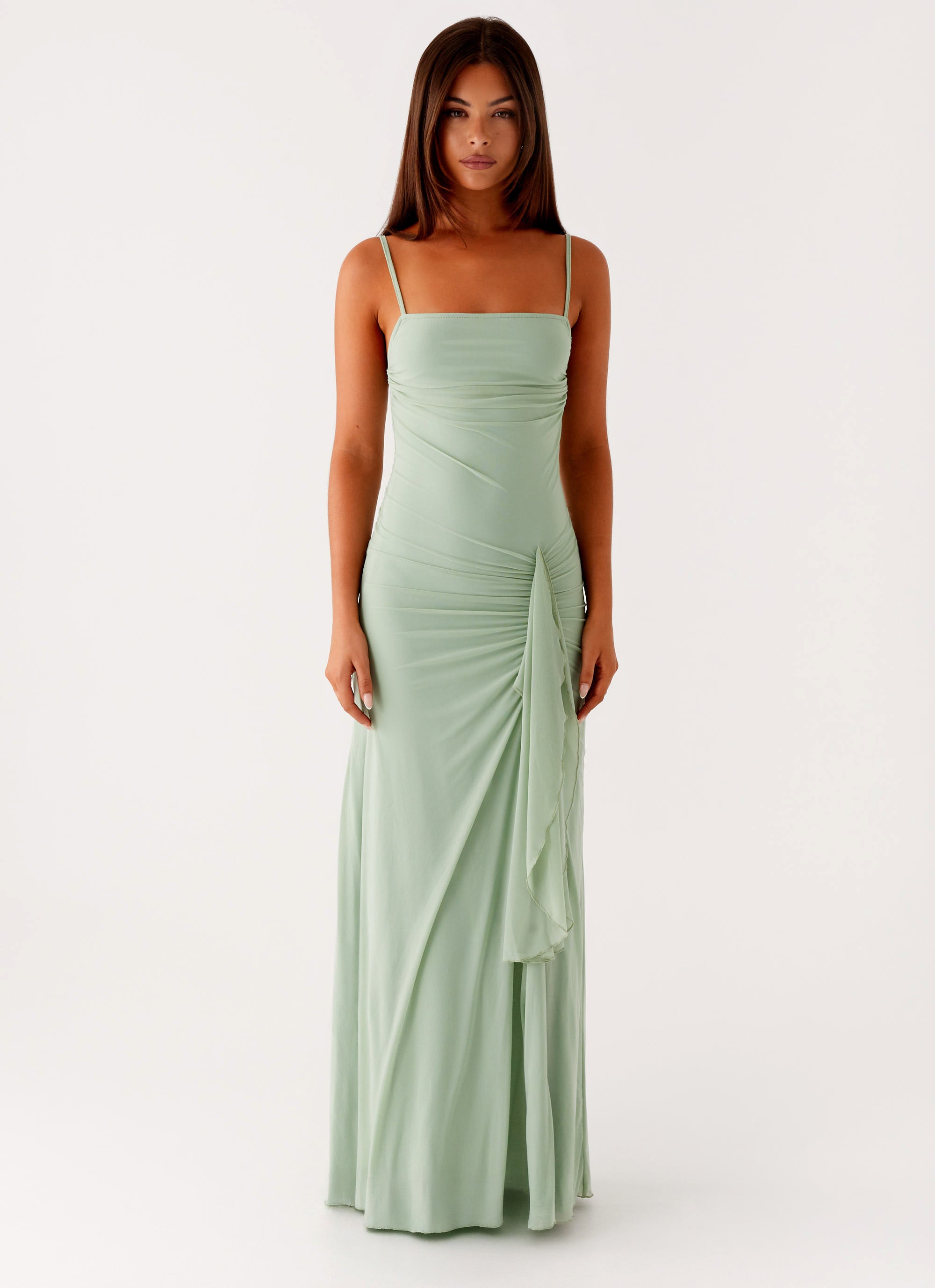 Amphi Maxi Dress in Sage Green - Flowy Boho Summer Dress for Women | Perfect for Beach Vacations, Music Festivals & Casual Outings