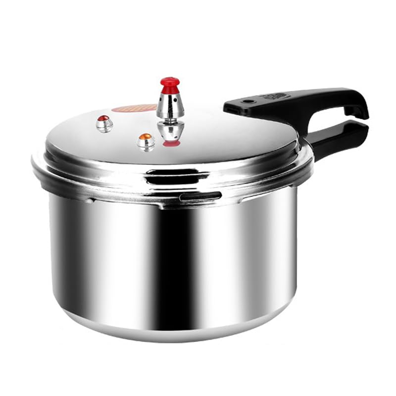 3L Aluminum Alloy Pressure Cooker - Safe & Durable Mini Pressure Canner for Gas Stove & Induction Cooker (Silver) | Perfect for Small Kitchens, Camping & Quick Meals