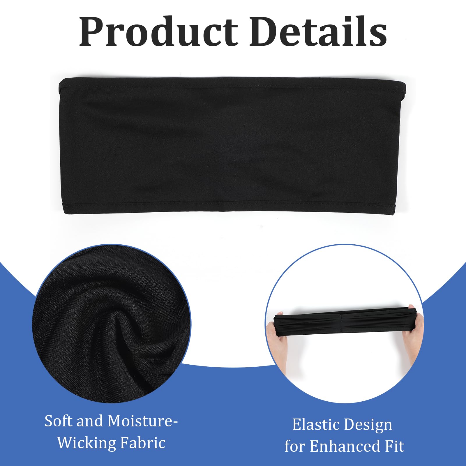 5-Pack Boys Sports Headbands - Breathable Sweatbands for Soccer, Basketball, Running & Tennis - Kids Athletic Headwear for Boys & Girls (5 Colors) - Perfect for School PE, Team Sports & Outdoor Activities