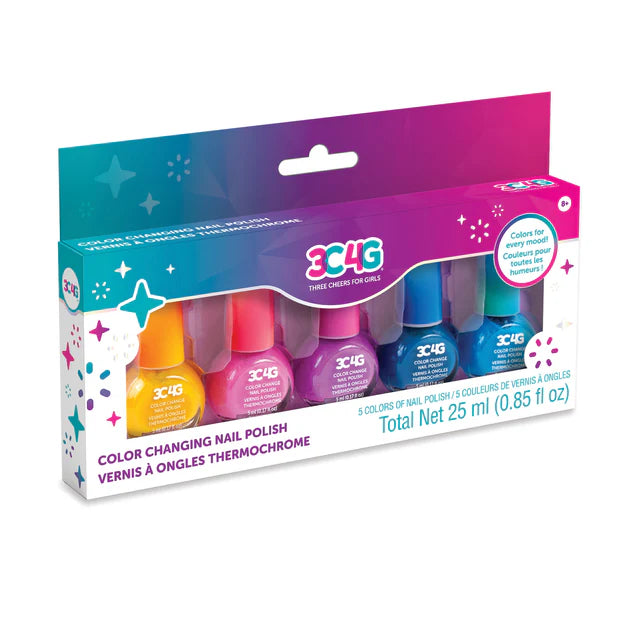 3C4G Color Changing Nail Polish - Temperature Sensitive Mood Nail Lacquer for Women | Perfect for Parties, Dates & Special Occasions