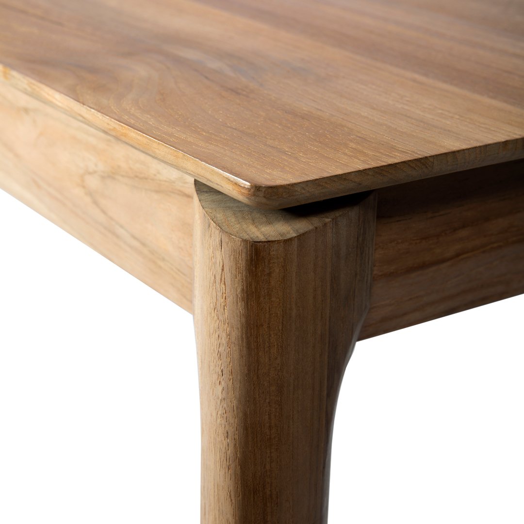 Modern Bok Dining Table - Solid Wood Kitchen Table for 6 - Stylish & Durable Home Furniture for Dining Room, Kitchen, or Breakfast Nook