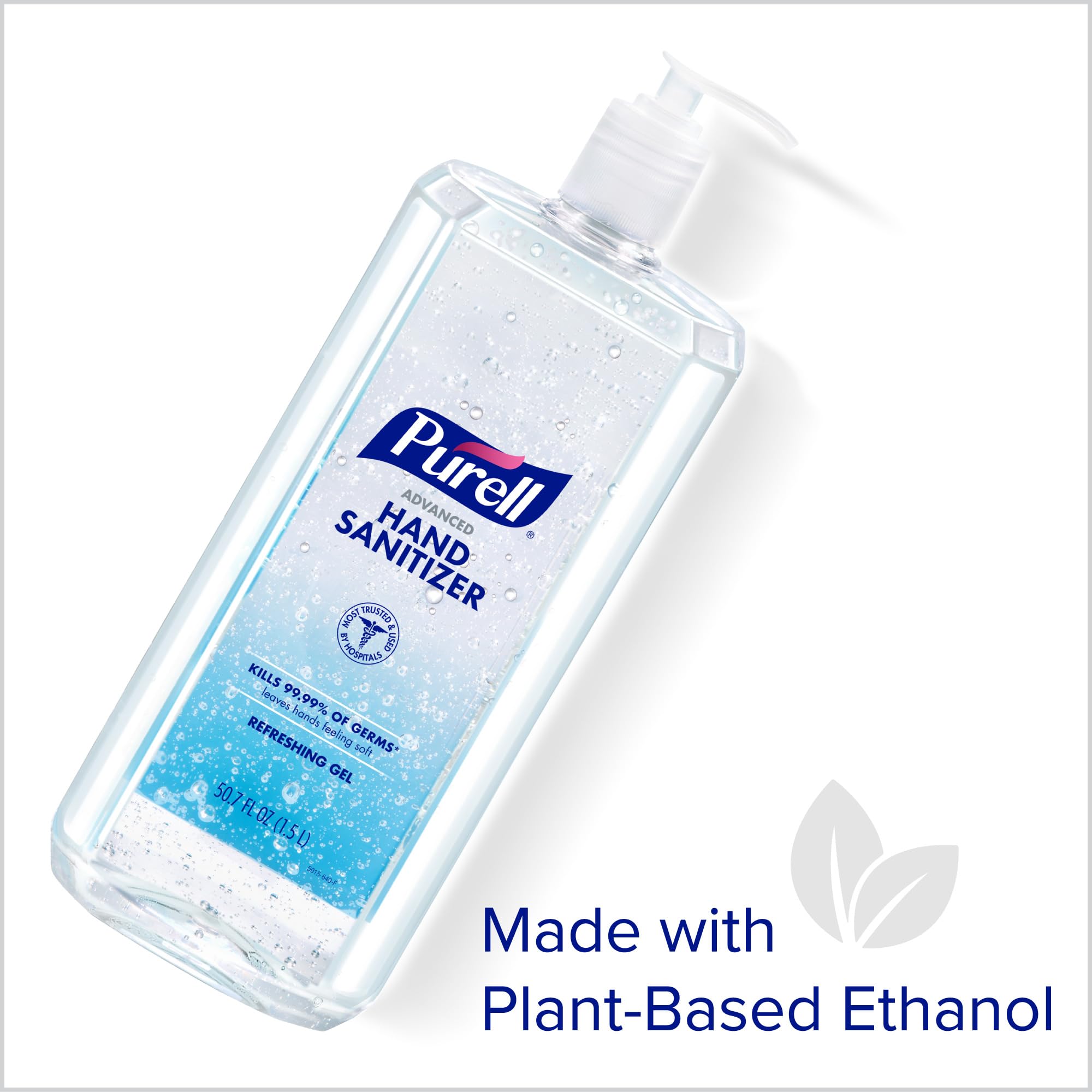 Purell Advanced Hand Sanitizer Refreshing Gel with Clean Scent | 1.5L Pump Bottle (Pack of 1) | Kills 99.99% Germs | Alcohol-Based Sanitizer for Home, Office & Travel | 5015-04