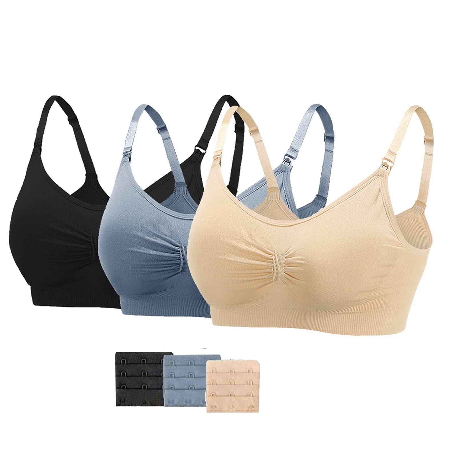 3PC Seamless Sports Bra - High Impact Support for Yoga & Workout | Women's Fitness Apparel