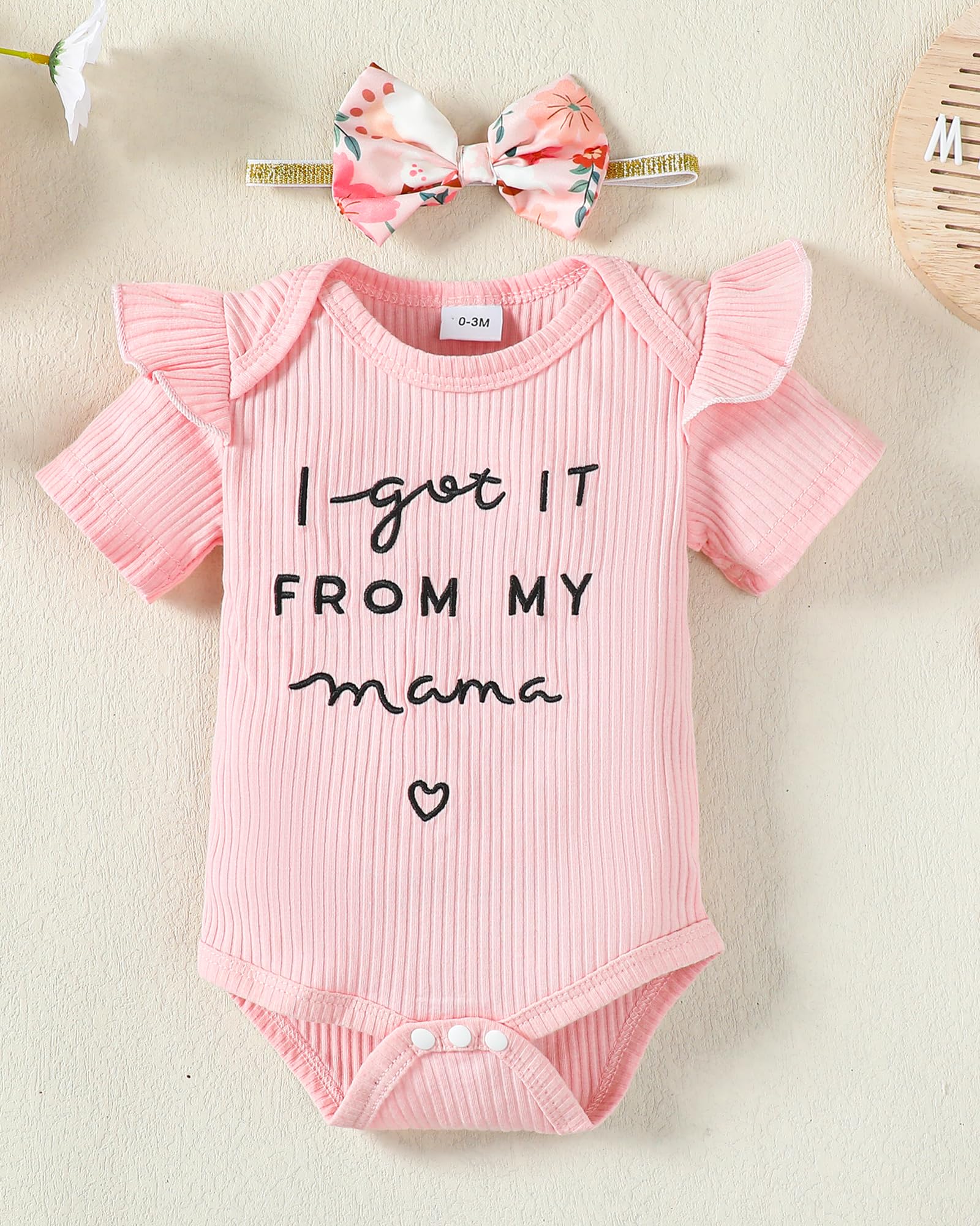 Mioglrie Newborn Baby Girl Clothes - Floral Romper & Shorts Set | Cute Summer Outfits for Infant Girls | Perfect for Playtime, Photo Shoots & Family Outings
