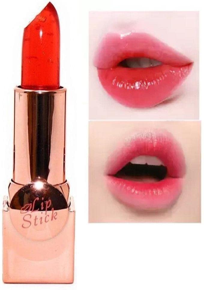 Transparent Jelly Lipstick - Hydrating & Glossy Lip Color for Natural Look (Pack of 1) | Perfect for Everyday Wear, Date Night & Makeup Looks