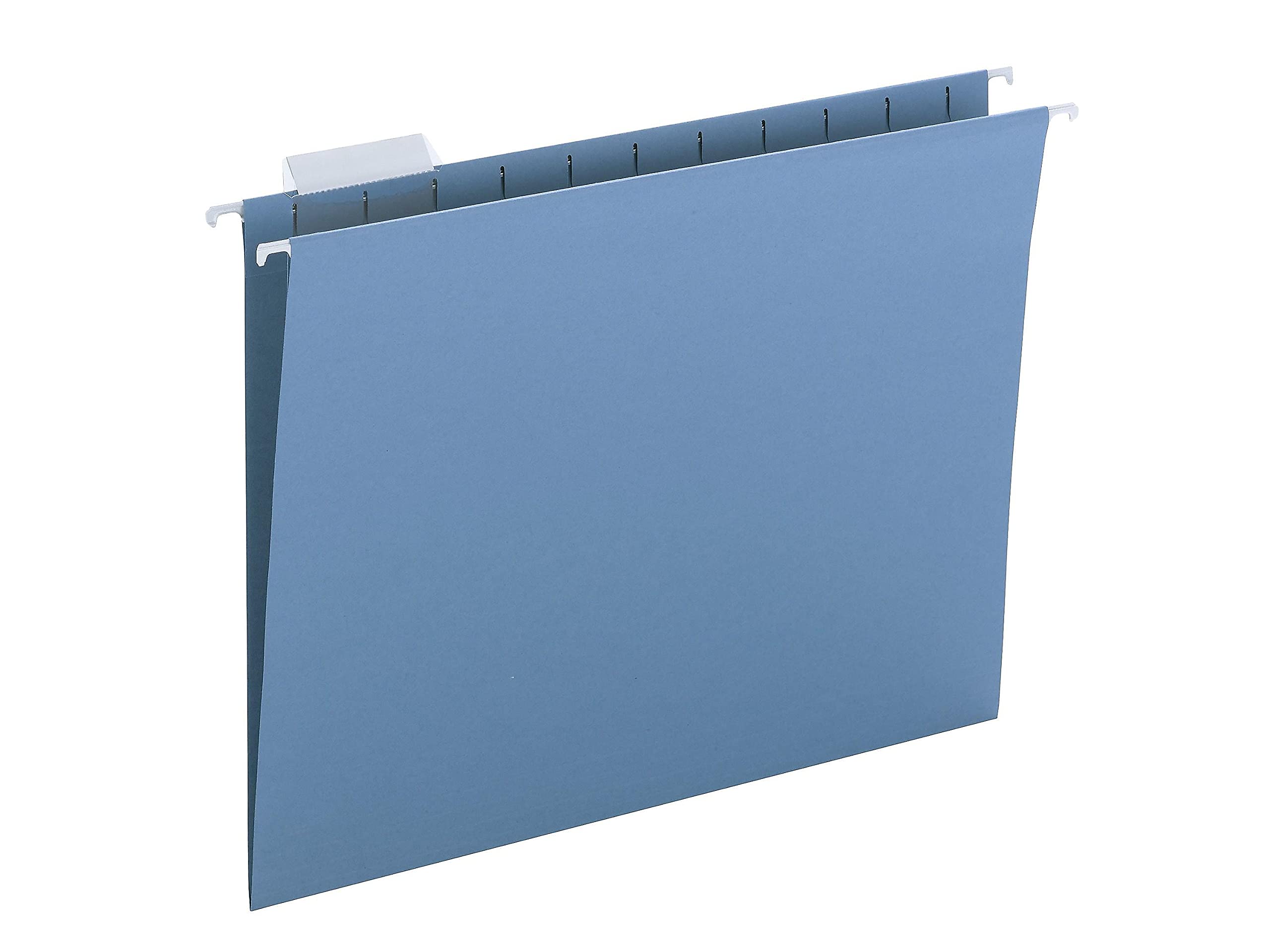 Smead 64060 Blue Hanging File Folders with Tabs - Letter Size, 25-Pack for Office Organization and Document Storage