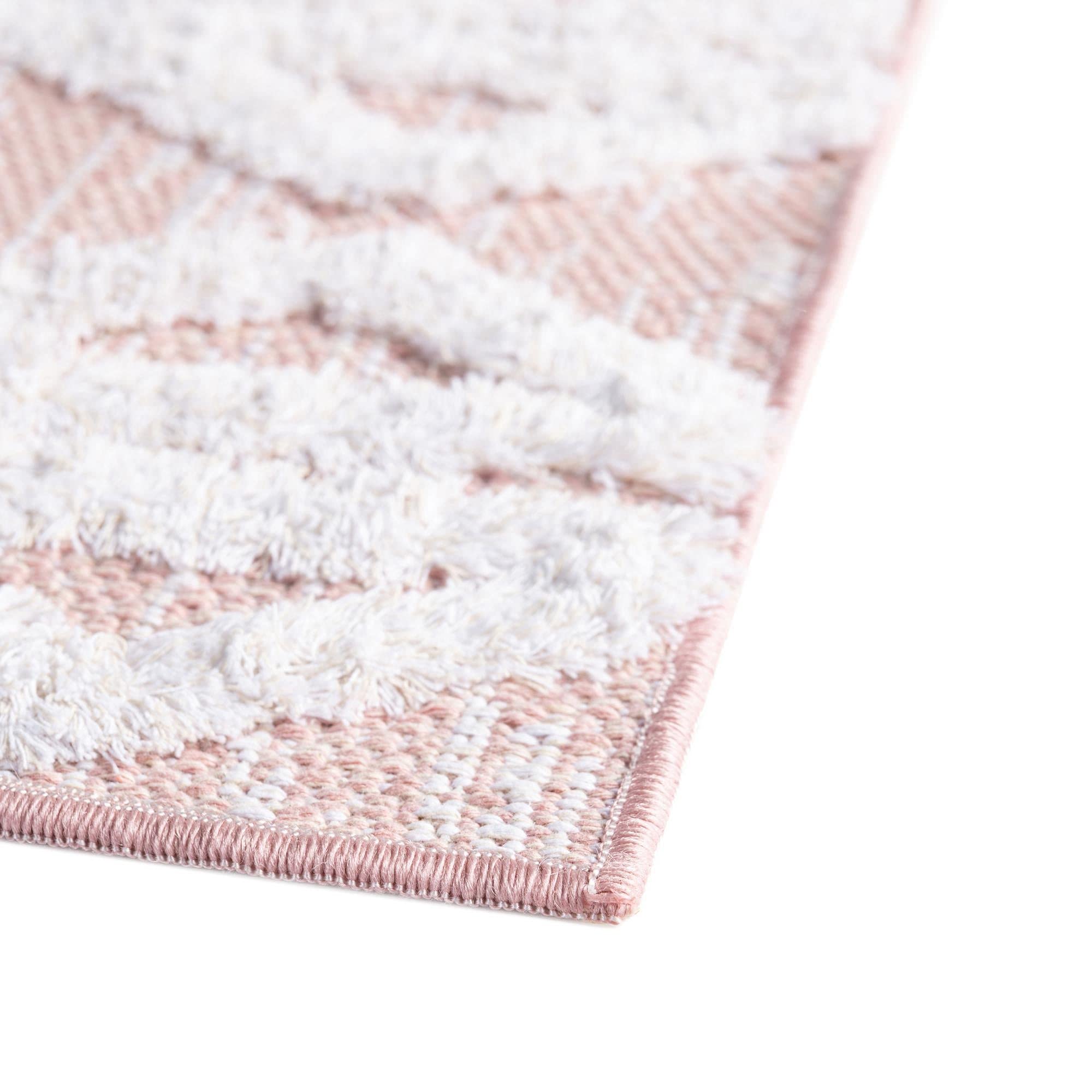 Sabrina Soto Casa Collection 12 Ft Runner Rug - Soft Pink Hallway & Entryway Rug for Home Decor | Durable & Stylish Floor Covering for Living Room, Bedroom, Dining Area