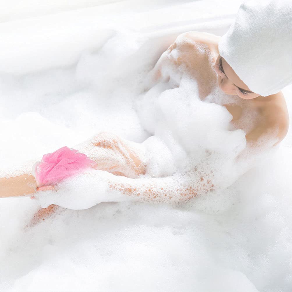 Healifty 6-Piece Exfoliating Bath Scrub Set with Long Back Towel, Loofah Gloves & Shower Accessories - Spa Quality Body Scrubbers for Deep Cleansing & Skin Exfoliation | Perfect for Shower, Bath & Self-Care Routine