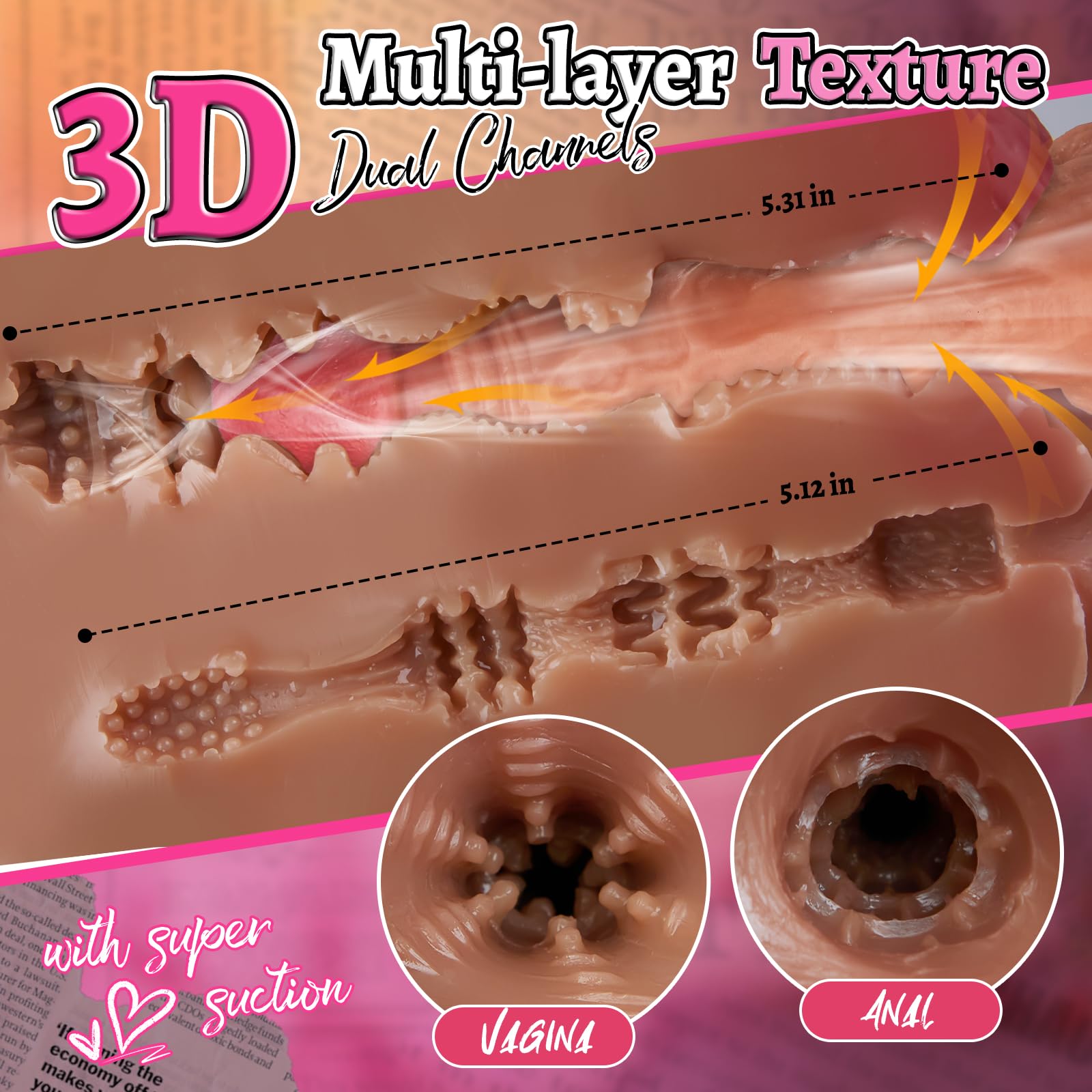 Realistic 8LB BBW Male Masturbator Sex Doll with Big Pussy & Ass - Lifelike Chubby Butt Pocket Pussy for Men | Adult Sex Toy for Vaginal & Anal Penetration | Perfect for Solo Play, Couples Fantasy & Discreet Pleasure