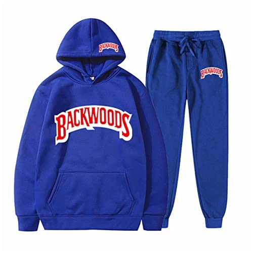 Men's Backwoods Hoodie and Sweatpants Set - Cozy Matching Outfit for Casual Wear, Gym & Lounge | Winter Streetwear Tracksuit