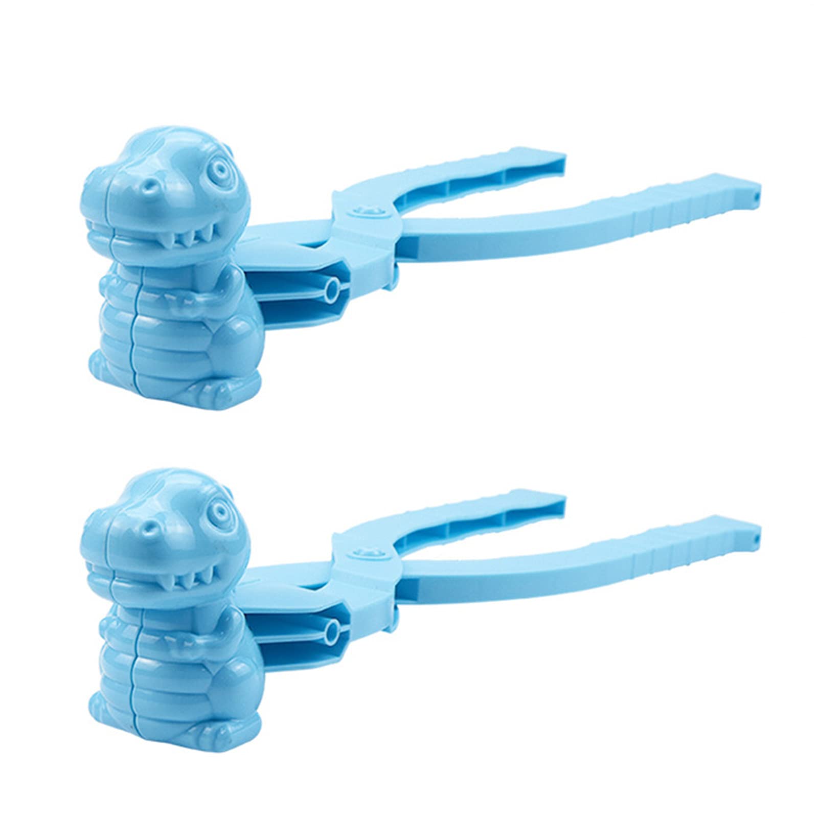 Dinosaur Snowball Maker & Sand Mold Tool Set (2-Pack) - Fun Winter & Beach Toy for Kids - Blue Dinosaur Shaped Snow/Sand Clips - Outdoor Play Snowball Maker & Sand Castle Mold - Perfect for Snow Play & Beach Activities