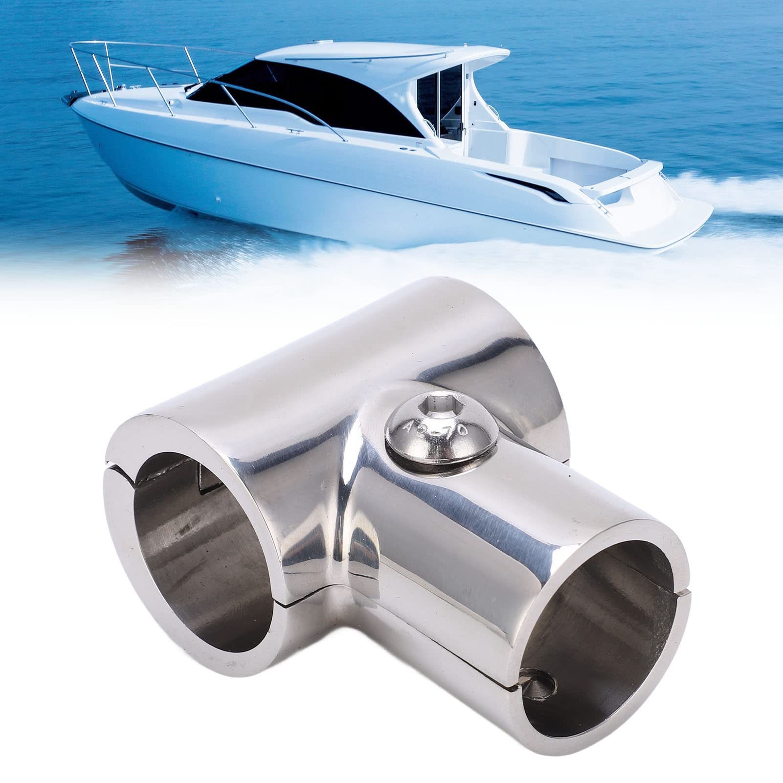 Stainless Steel Boat Handrail Fitting - Marine Deck Rail for Yachts & Ships