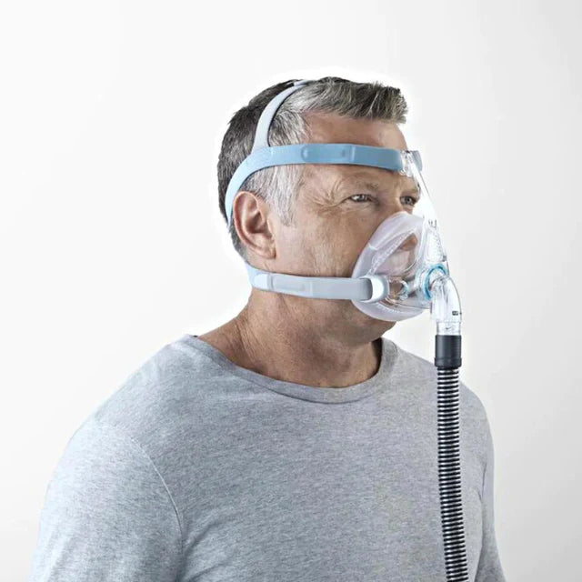 ResMed F&P Vitera Full Face CPAP Mask for Sleep Apnea Treatment - Comfortable Nasal Cushion with Headgear for Nighttime Therapy (Home & Travel Use)
