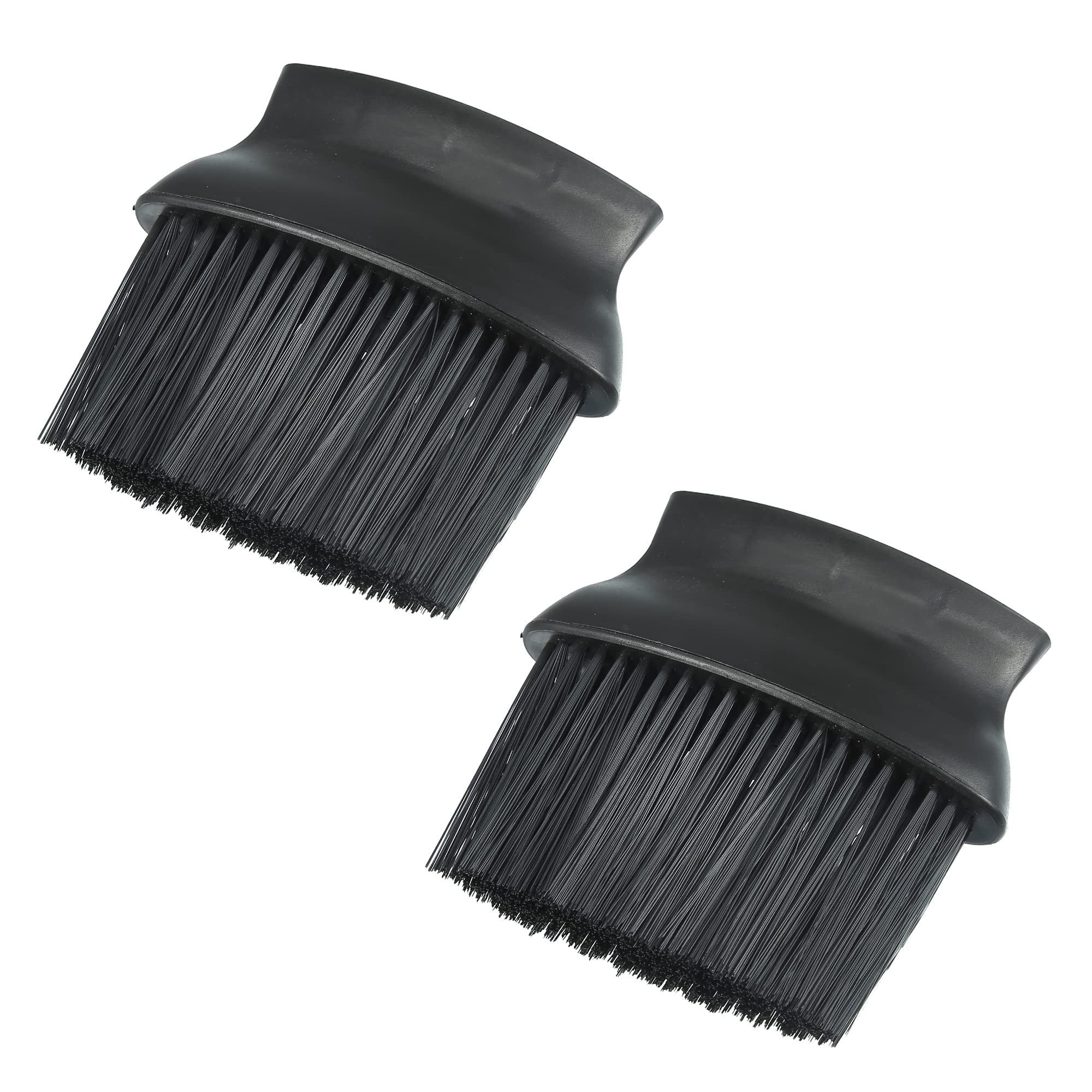 X AUTOHAUX 2-Pack Soft Hair Car Interior Cleaning Brush - Premium Dust Removal Tool for Dashboards, AC Vents & Car Detailing - Black (Perfect for Quick Cleanups & Professional Auto Care)