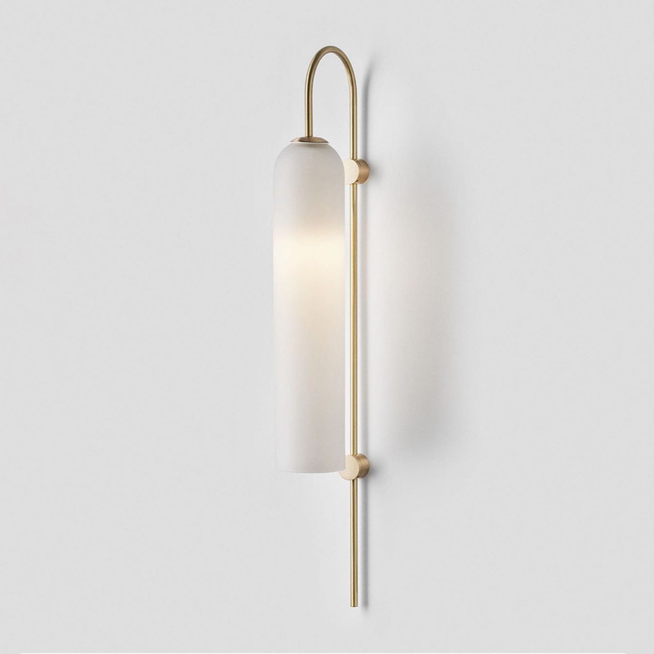 Modern Glass Wall Lamp - Sleek LED Sconce Light for Bedroom, Living Room & Hallway - Energy Efficient Indoor Lighting Fixture