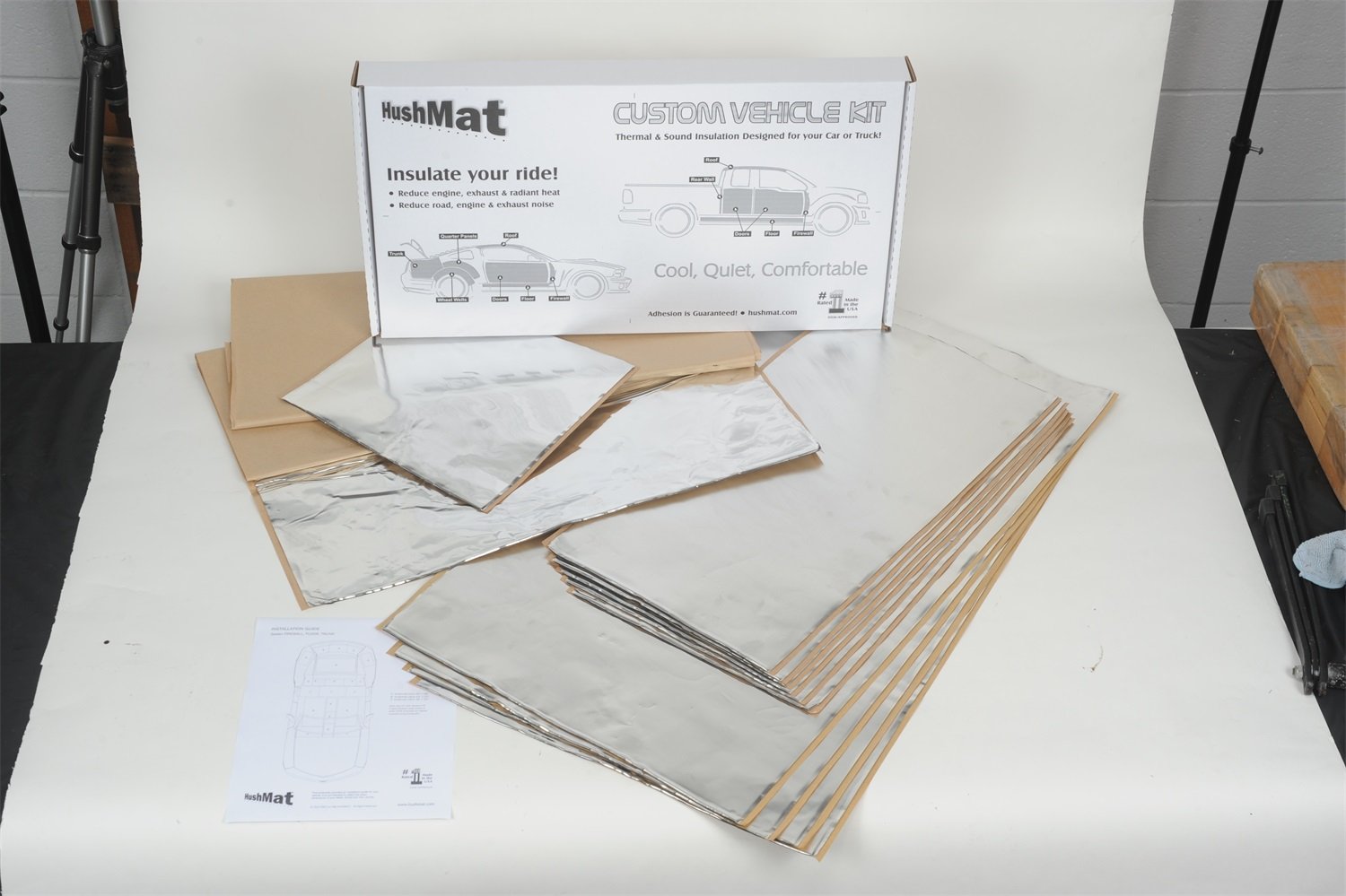 HushMat 664025 Sound Deadening & Thermal Insulation Kit for 1990-2011 Dodge Dakota Extended Cab Roof - Reduce Road Noise & Heat for a Quieter, Cooler Ride